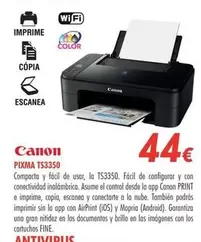 Oferta de Canon - Pixma Ts3350 por 44€ en Zbitt