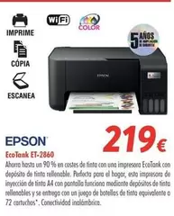 Oferta de Funciona - Epson - Ecotank Et-2860 por 219€ en Zbitt