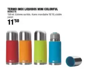 Oferta de Termo Inox Liquidos Mini Colorful por 11,5€ en Cofac