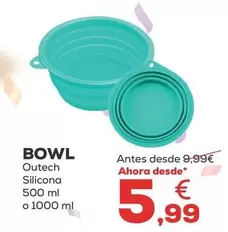 Oferta de Bowl - Outech Silicona por 5,99€ en Kiwoko