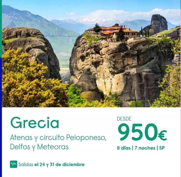 Oferta de Grecia por 950€ en Travelplan