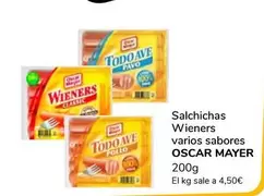 Oferta de Oscar Mayer - Salchichas Wieners por 4,5€ en Supeco