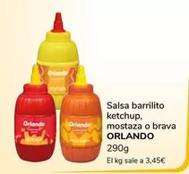 Oferta de Orlando - Salsa Barrilito Ketchup, Mostaza O Brava por 3,45€ en Supeco