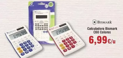 Oferta de Bismark - Calcuadora  C600 Colores por 6,99€ en Froiz