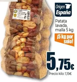 Oferta de Patata Lavada por 5,75€ en Unide Supermercados