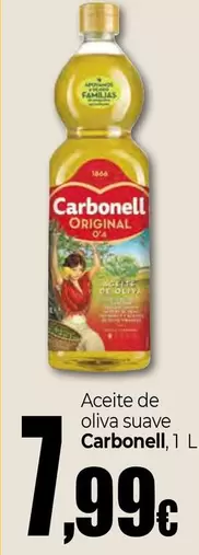 Oferta de Carbonell - Aceite De Oliva Suave por 7,99€ en UDACO