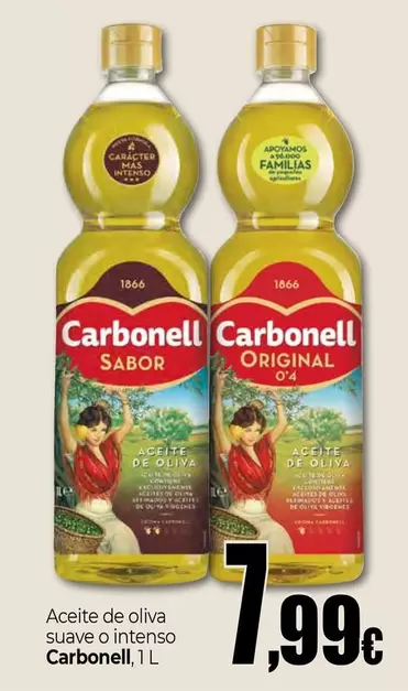 Oferta de Carbonell - Aceite De Oliva Suave O Intenso por 7,99€ en Unide Supermercados