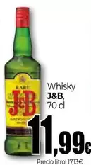 Oferta de J&B - Whisky por 11,99€ en Unide Supermercados