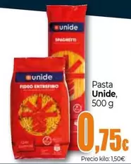 Oferta de Unide - Pasta por 0,75€ en Unide Supermercados