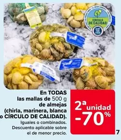 Oferta de Circulo De Calidad - En Todas Las Mallas De Almejas en Carrefour