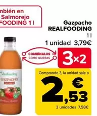 Oferta de Realfooding - Gazpacho  por 3,79€ en Carrefour