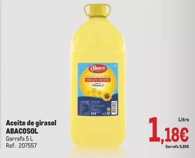 Oferta de Abacosol - Aceite De Girasol por 1,18€ en Makro