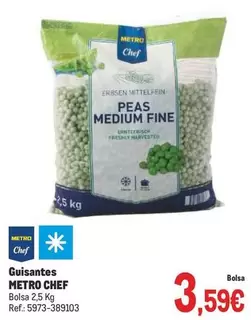 Oferta de Metro Chef - Guisantes por 3,59€ en Makro