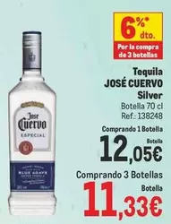 Oferta de Jose Cuervo - Tequila Silver por 12,05€ en Makro