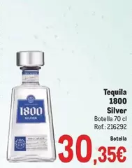 Oferta de Silver - Tequila 1800 Silver por 30,35€ en Makro