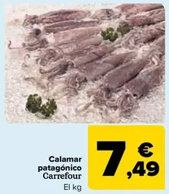 Oferta de Carrefour - Calamar Patagonico por 7,49€ en Carrefour