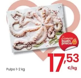 Oferta de Pulpo por 17,53€ en Eroski