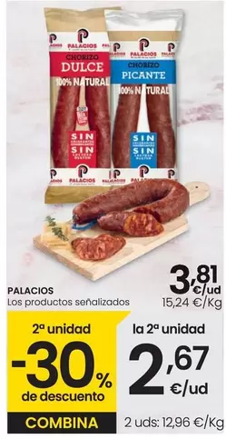 Oferta de Palacios - Los Productos por 3,81€ en Eroski