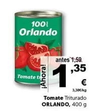 Oferta de Orlando - Tomate Triturado por 1,35€ en Masymas