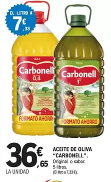 Oferta de Carbonell - Aceite De Oliva por 36,65€ en E.Leclerc