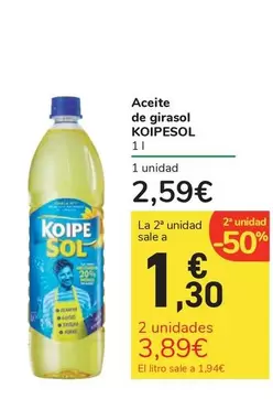 Oferta de Koipesol - Aceite De Girasol por 2,59€ en Carrefour Express