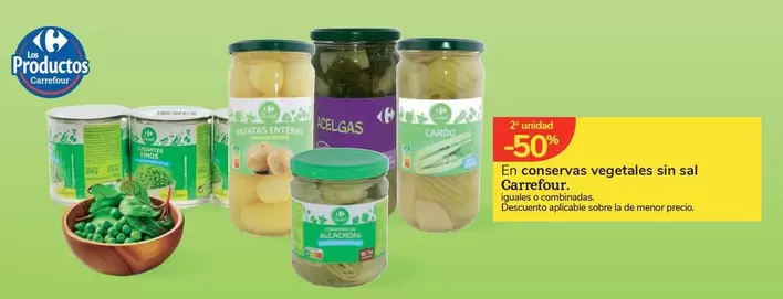 Oferta de Carrefour - En Conservas Vegetales Sin Sal en Carrefour Express