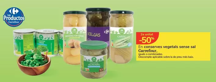 Oferta de Carrefour - En Conserves Vegetal Sense Sal en Carrefour Express