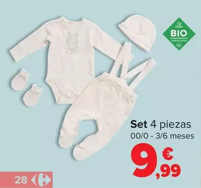 Oferta de Set 4 Piezas por 9,99€ en Carrefour