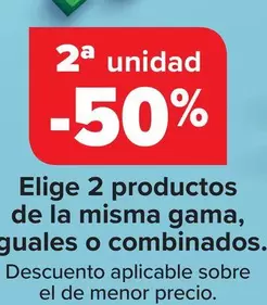 Oferta de Elige 2 Productos De La Misma Gama Iguales O Combinados en Carrefour