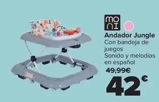 Oferta de Moni - Andador Jungle por 42€ en Carrefour