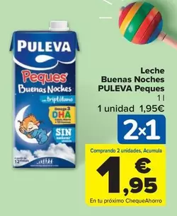 Oferta de Puleva - Leche Buenas Noches Peques por 1,95€ en Carrefour