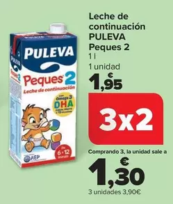 Oferta de Puleva - Leche De Continuacion Peques 2 por 1,95€ en Carrefour