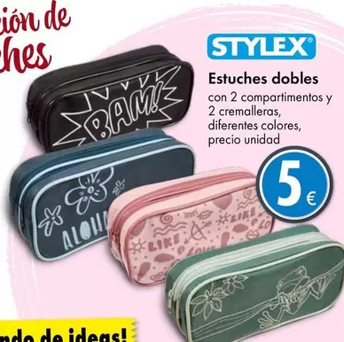 Oferta de Stylex - Estuches Dobles por 5€ en TEDi