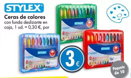 Oferta de Stylex - Ceras De Colores por 3€ en TEDi