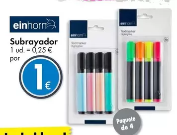 Oferta de Einhorn - Subrayador por 1€ en TEDi