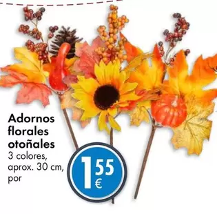 Oferta de Adornos Florales Otoñales por 1,55€ en TEDi