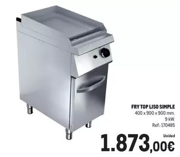 Oferta de Fry Top Liso Simple por 1873€ en Makro