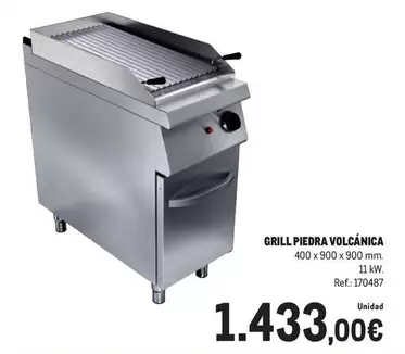 Oferta de Grill Piedra Volcánica  por 1433€ en Makro