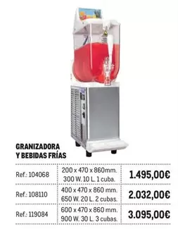 Oferta de Granizadora Y Bebidas Frias por 1495€ en Makro