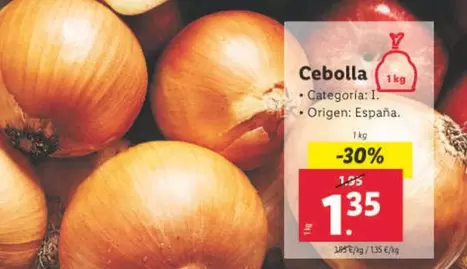 Oferta de España - Cebolla por 1,35€ en Lidl