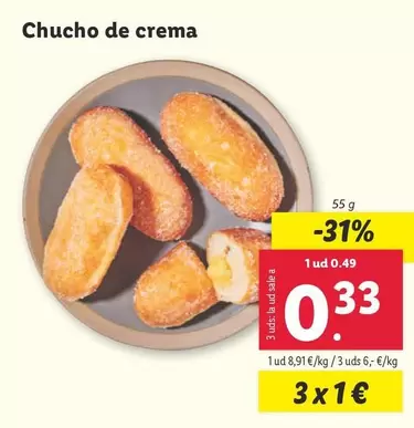 Oferta de Chucho De Crema por 0,49€ en Lidl