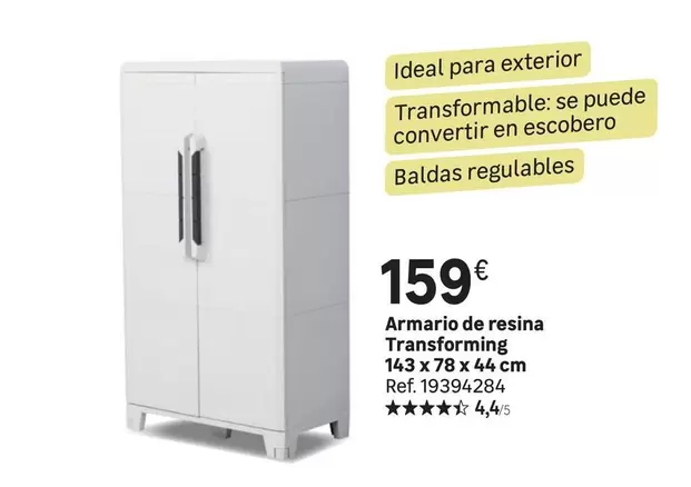 Oferta de Ideal - Armario De Resina Transforming por 159€ en Leroy Merlin