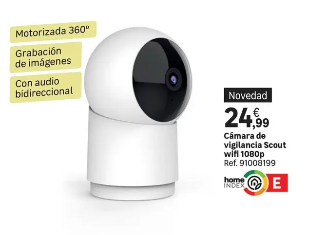 Oferta de Wifi - Cámara De Vigilancia Scout Wifi 1080p por 24,99€ en Leroy Merlin