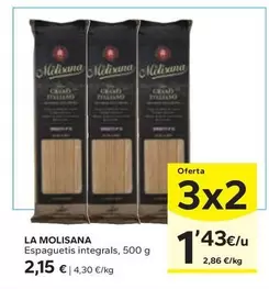 Oferta de La Molisana - Espaguetis Integrals por 2,15€ en Caprabo