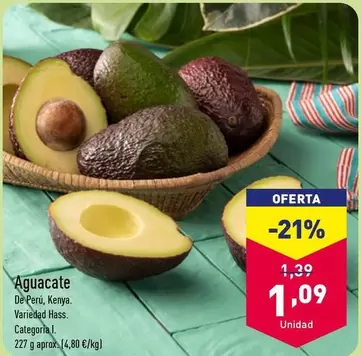 Oferta de Aguacate por 1,09€ en ALDI