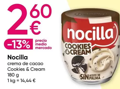 Oferta de Nocilla - Crema De Cacao Cookies & Cream por 2,6€ en Pepco