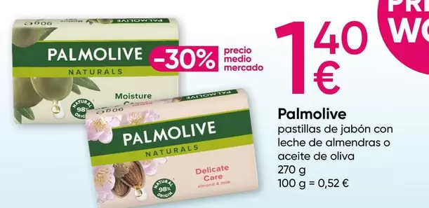 Oferta de Palmolive - Pastillas De Jabón Con Leche De Almendras O Aceite De Oliva por 1,4€ en Pepco