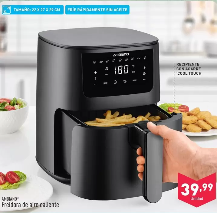 Oferta de Ambiano - Freidora De Aire Caliente por 39,99€ en ALDI