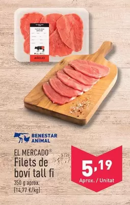 Oferta de El Mercado - Halal Filetes De Vacuno Corte Fino por 5,19€ en ALDI