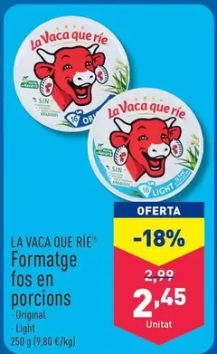 Oferta de La Vaca Que Ríe - Queso Fundido En Porciones por 2,45€ en ALDI